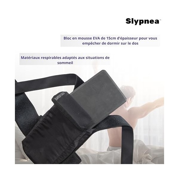 Slypnea™ Solution Daide au Positionnement Hypnique Latéral - Aide au Sommeil et Anti-ronflement - Efficacité Rééducatrice du