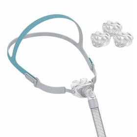 Matériel doreiller nasal réutilisable avec couvre - tête, cadre, tube et 3 oreillers nasaux
