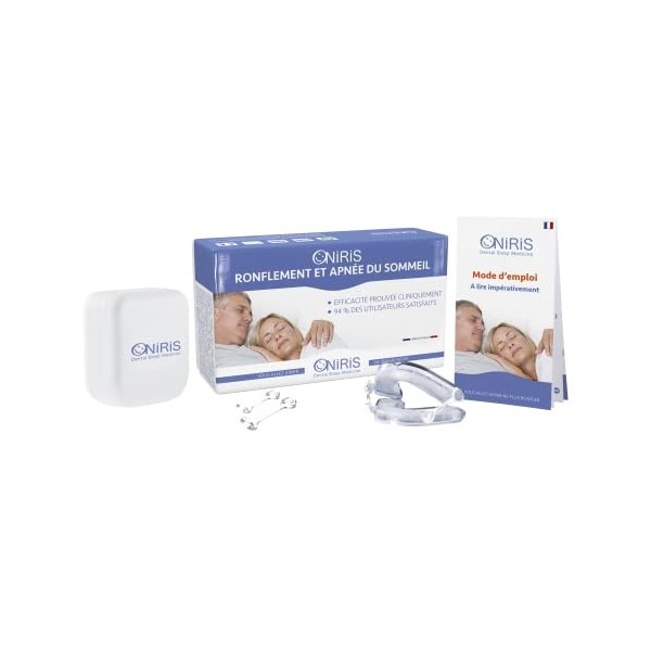 ONIRIS – Orthèse Anti Ronflement - Validé Cliniquement pour l Apnée Du Sommeil - Made in France - Gouttière dentaire - Orthès