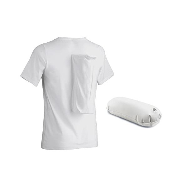 somnipax T-shirt Comfort anti-ronflement avec coussin gonflable, pour hommes [L]
