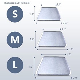 MUROCEA Attelles nasales en aluminium, protection externe pour rhinoplastie, septoplastie, fracture, ORL, immobilisation orth
