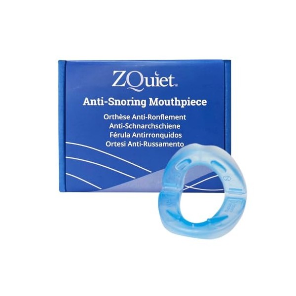 Orthèse Anti-Ronflement avancée 6mm ZQuiet, Pas de Réglage Nécessaire - Facile dUtilisation Gouttière Nocturne - SomniShop