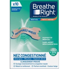 Breathe Right Lot - Bandelettes Nasales Contre le Ronflement, Aide à Mieux Respirer - Breathe Right Original - 30 Unités - Ta