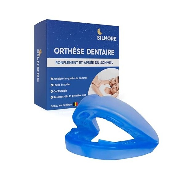 SILNORE - Anti Ronflement Efficace Puissant – dispositifs anti-ronflement & bruxisme - Orthese Anti Ronflement pour Apnée du 