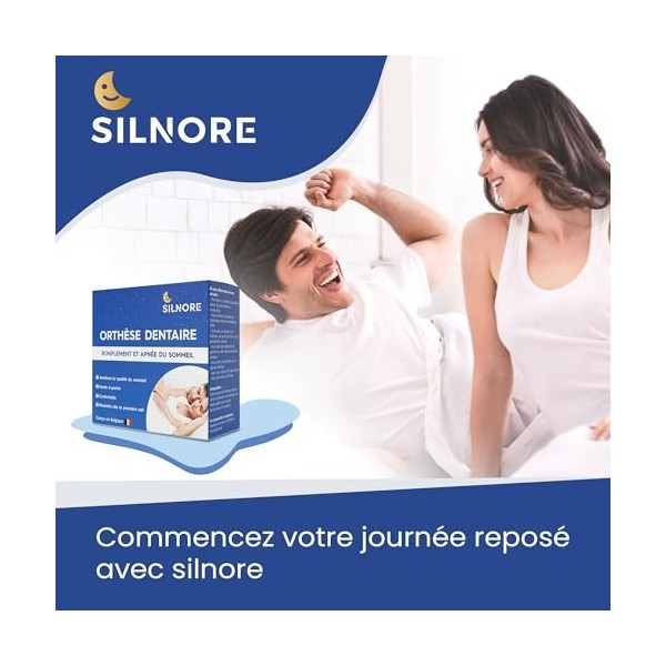 SILNORE - Anti Ronflement Efficace Puissant – dispositifs anti-ronflement & bruxisme - Orthese Anti Ronflement pour Apnée du 