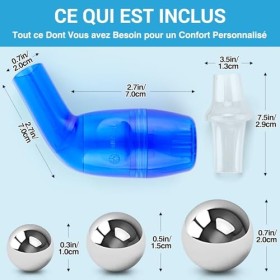 Appareil de Nettoyage du Mucus et dExpansion Pulmonaire par Tilcare - Pour une Meilleure Forme et un Meilleur Sommeil - Trai