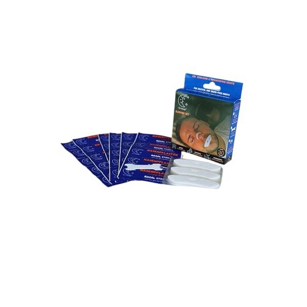hi-sleep® Lot de 30 pansements de qualité supérieure pour la bouche et le nez 2 en 1 contre les ronflements, les bandes nas