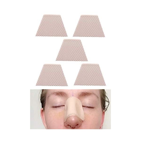 Lot de 5 attelles nasales thermoplastiques pour entorle, rhinoplastie, septoplastie, immobilisation orthopédique, 5 pièces S