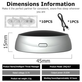 Dispositifs Anti Ronflement, Anti Ronflement Efficace Puissant, Orthese Anti Ronflement, Améliorer la Qualité du Sommeil, Emp
