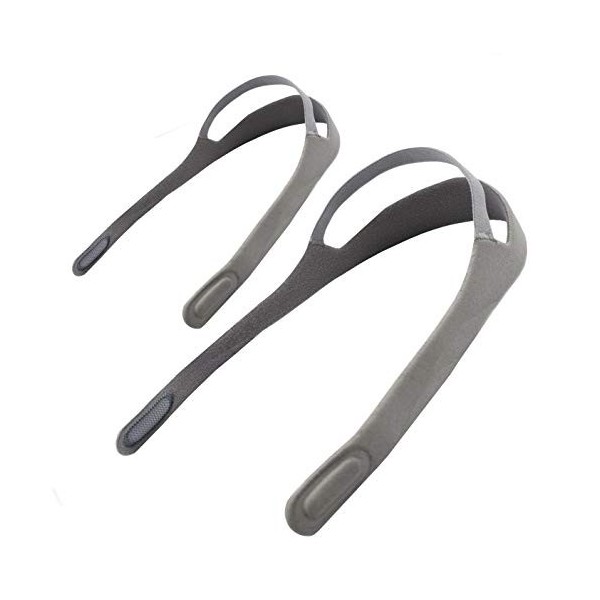 Snugell Remplacement de la sangle du harnais pour le masque nasal CPAP Philips Respironics DreamWear | Couleur grise | Lot de