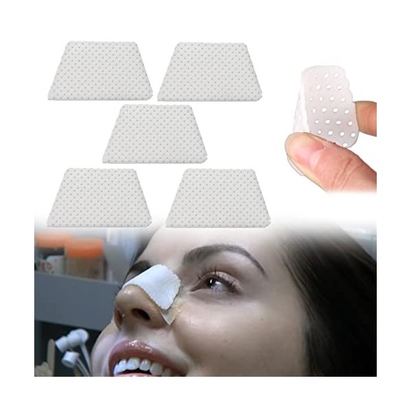 Mediss Lot de 5 attelles nasales thermoplastiques pour fracture du nez, protection externe pour rhinoplastie, septoplastie, O