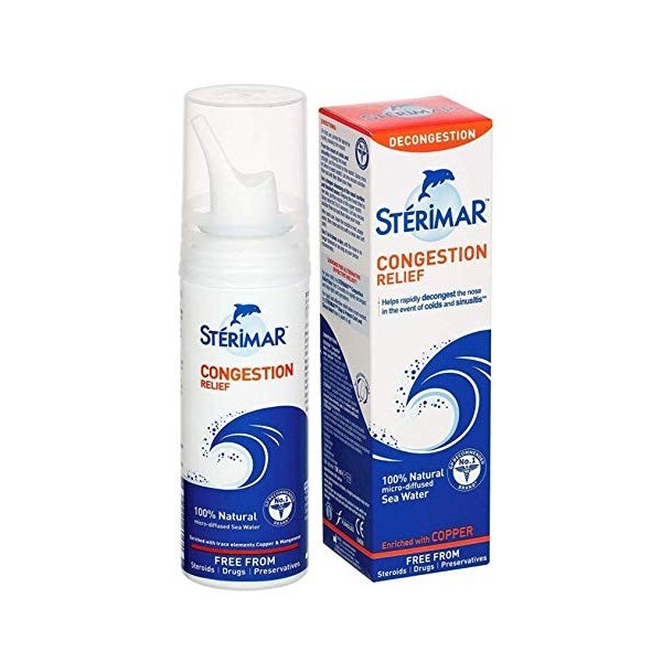 trois paquets de Sterimar Congestion Soulagement Spray Nasal 50ml