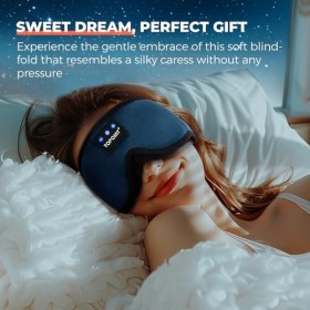 TOPOINT Masque de sommeil Bluetooth avec écouteurs, casque de sommeil 3D amélioré avec casque Bluetooth, casque de sommeil po
