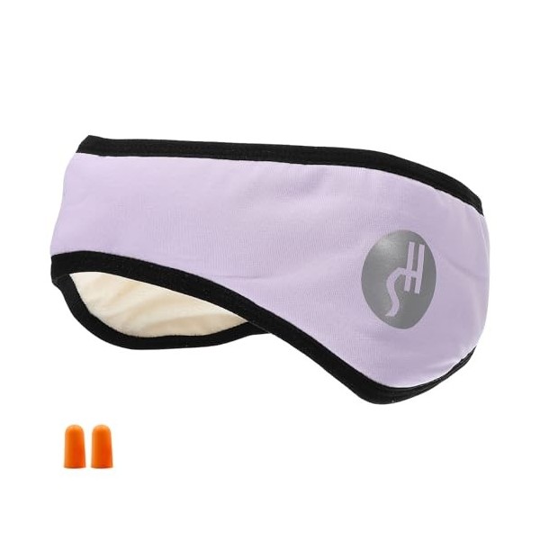 OATIPHO Masque de sommeil 2 en 1 et cache-oreilles - Cache-oreilles - Réduction du bruit - Bandeau doux pour homme et femme