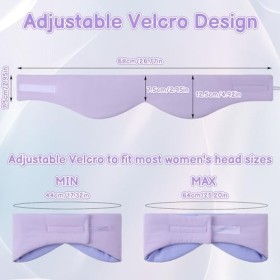 saerryor Masque de sommeil en soie, masque de sommeil réglable avec fonction cache-oreilles, masque occultant pour les yeux p