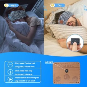 YiYunTE Casque de sommeil sans fil Bluetooth - Masque de sommeil - Casque anti-bruit - Bandeau de musique - Casque de sport -