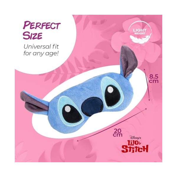 Stitch - Masque Gel de nuit - Bandeau Yeux - Accessoire - Cadeau Stitch Fille