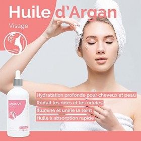 Fatima’s Garden Huile dArgan Bio à la Fleur dOranger, 50ml - Hydratant Anti-Âge