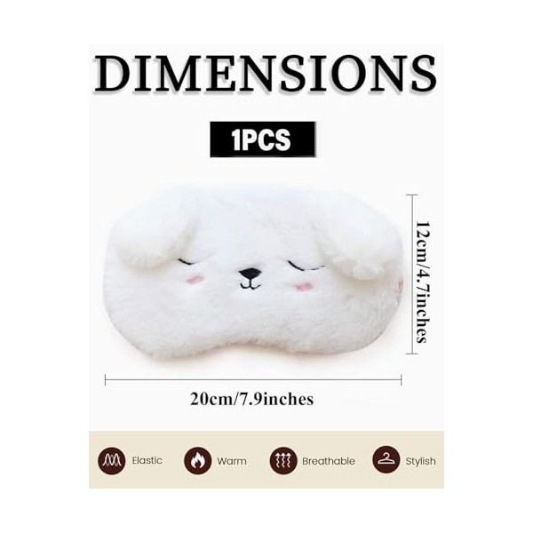 LOZTBUE 1pcs Lunettes de sommeil, lunettes de sommeil pour animaux, lunettes de sommeil en peluche douce, lunettes de sommeil