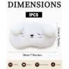 LOZTBUE 1pcs Lunettes de sommeil, lunettes de sommeil pour animaux, lunettes de sommeil en peluche douce, lunettes de sommeil