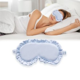 Masque de sommeil soie, confortable et super doux, Masque de Nuit, Masque de Sommeil Antiallergique et Occultant en Soie Pure