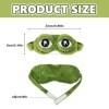 Masque pour Les Yeux de Grenouille, Masque de Sommeil, Créatif Grenouille Chat Chien Modèle 3D Masque de Sommeil, Masque de V