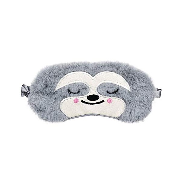 Ulife Mall Joli masque de sommeil pour enfant - Motif cochon deau - Doux et moelleux - En peluche - Fraise - Bandeau pour le