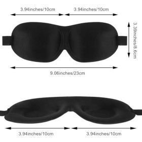Gjinxi Lot de 4 masques de nuit 3D profilés pour homme et femme - Réglables - Cache-yeux doux pour les voyages - Pour le somm