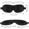 Gjinxi Lot de 4 masques de nuit 3D profilés pour homme et femme - Réglables - Cache-yeux doux pour les voyages - Pour le somm