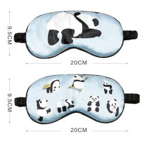 Gsrhzd Masque de Nuit, Masques de Sommeil, 2 pièces Confortable Doux Soie démulation Masque Sommeil avec 2 paires Bouchons do