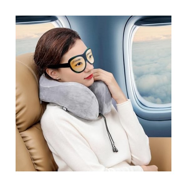 DOITOOL Masque pour les yeux - Masque de nuit pour dormir - Masque de nuit pour dormir - Lunettes de soleil - Masque occultan