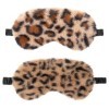 Lot De 2 Masques pour Les Yeux En Peluche Doux pour Dormir Avec Bandeau Confortable En Fausse Fourrure Masque De Sommeil En S