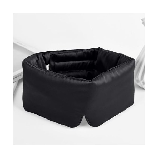 Masque de sommeil en soie, pour les yeux, réglable, pour hommes et femmes, convient pour le sommeil nocturne, les voyages et 