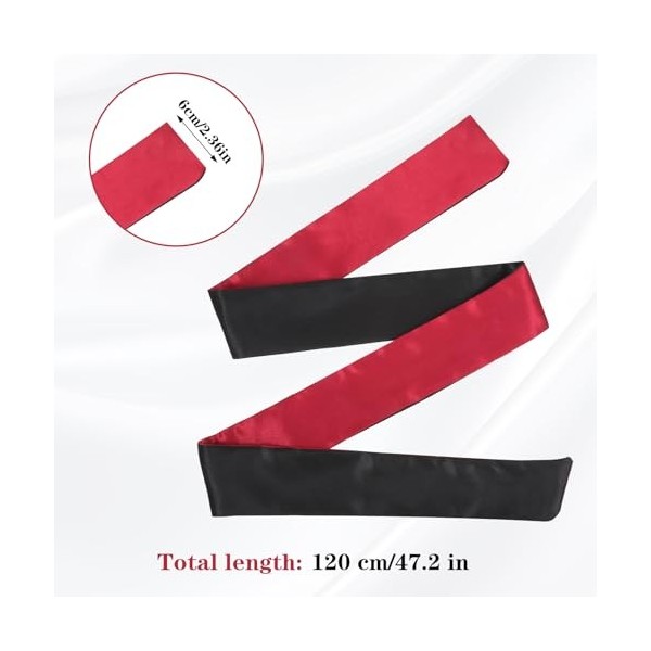 1 masque de sommeil en satin de 120 cm, masque de sommeil en satin doux, confortable et réglable, pour voyage, sieste, médita