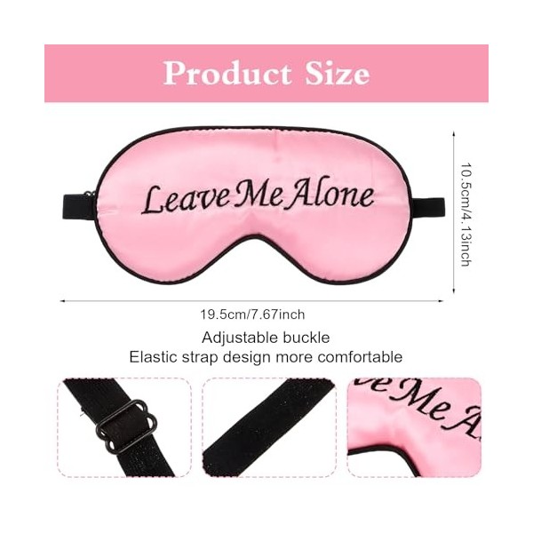 Gjinxi Lot de 4 masques de sommeil masque pour les yeux lunettes de sommeil bloquant la lumière masque de sommeil respirant m