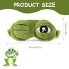 Peluche caricature grenouille Eyeshade Masque de sommeil amusant pour adulte Caricature Grenouille Masque 3D en peluche douce
