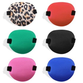 Lot de 6 cache-œil 3D réglables pour œil droit ou gauche, amblyopie médicale, doux et réutilisable, costume de pirate pour ye