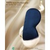 Aosun Masque de sommeil en soie pour les personnes dormant sur le côté, 22 mommes, 100 % pure soie de mûrier biologique, pour