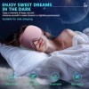Aosun Masque de sommeil pour homme et femme - Spécialement conçu pour les personnes dormant sur le côté - Bande élastique opt