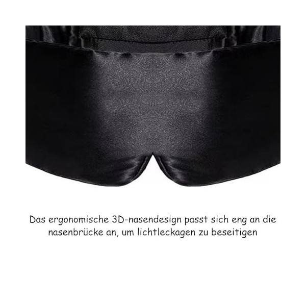 Masque de sommeil pour homme et femme - Masque de sommeil doux - Bandeau réglable - Design de courbe nuageuse - Pour dormir l