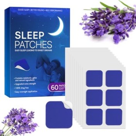 Lot de 60 patchs pour dormir, patchs de sommeil profonds pour adultes, patchs de sommeil pour favoriser un sommeil de qualité