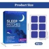 Lot de 60 patchs pour dormir, patchs de sommeil profonds pour adultes, patchs de sommeil pour favoriser un sommeil de qualité