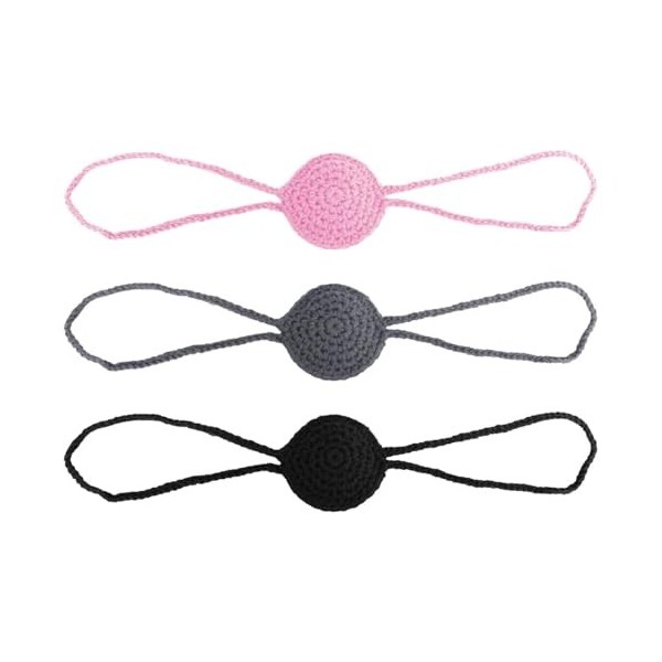 FDGGT 3 Couvre-Nez Tricotés, Couvre-Nez En Laine Au Crochet, Couvre-Nez Chauds Et Respirants, Bijoux De Nez, Unisexe, Décorat