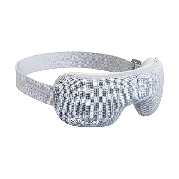 SmartGoggles par Therabody, masseur oculaire chauffant biométrique, masque de vibration Bluetooth, 3 modes personnalisés pour