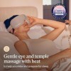SmartGoggles par Therabody, masseur oculaire chauffant biométrique, masque de vibration Bluetooth, 3 modes personnalisés pour