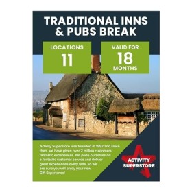 Activité Superstore Cadeau Experience Bon fpr Auberges et Pubs Pause - Profitez dune Nuit pour Deux Personnes Pleine de Trad