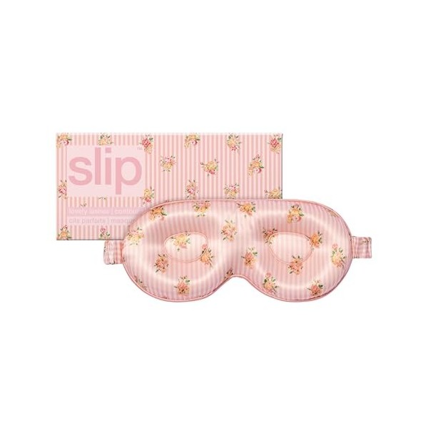 Slip Silk Contour Masque de sommeil en soie de mûrier pure qui nabîme pas la peau - Taille unique - Lunettes de sommeil conf