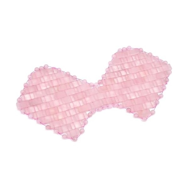 gemshan Masque pour les yeux en jade 100 % véritable pierre de jade naturelle réutilisable papillon rose 