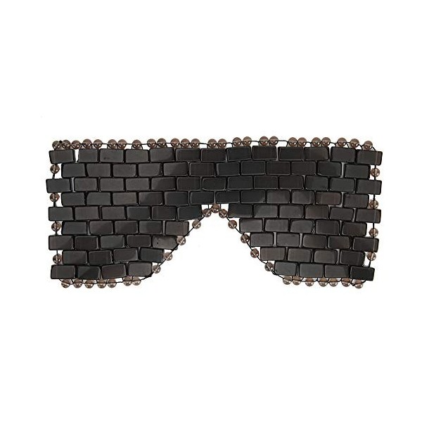 Masque de Relaxation des Yeux en Jadestone, Masseur Facial, Outil de Soin du Sommeil, Réduction des Cernes, Masseur des Yeux 