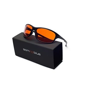 Somnoblue La nouvelle génération de lunettes anti-lumière bleue - lunettes de sommeil orange – Un sommeil plus efficace - amé